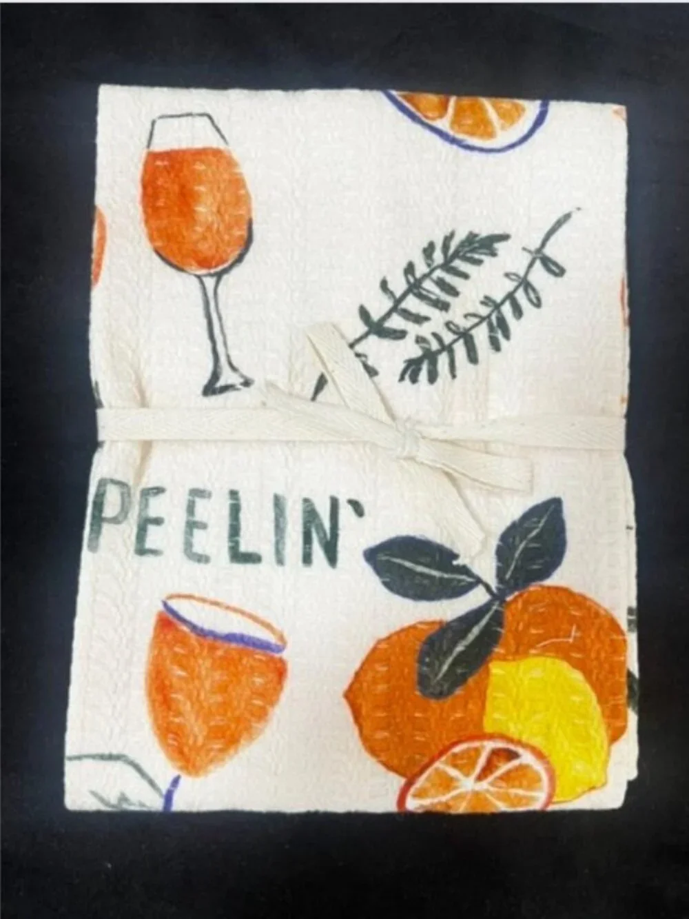 Anthropologie Peelin’ Good Bar Dish Towel - NWT